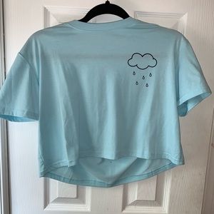 Rain cloud crop top